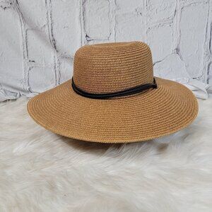 Sloggers Womens Wide Brim Summer Floppy Hat Vacation Cruise Straw Sun Casual